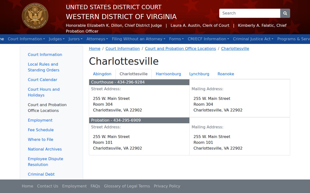 Nelson County most-wanted warrant reference showing the separate Western District federal court